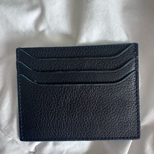 PAIGE Midnight Blue Leather Card Holder